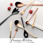 Forchetta Insalata 18% 3mm. Linea Bcn Colors Black -Comas - immagine 2