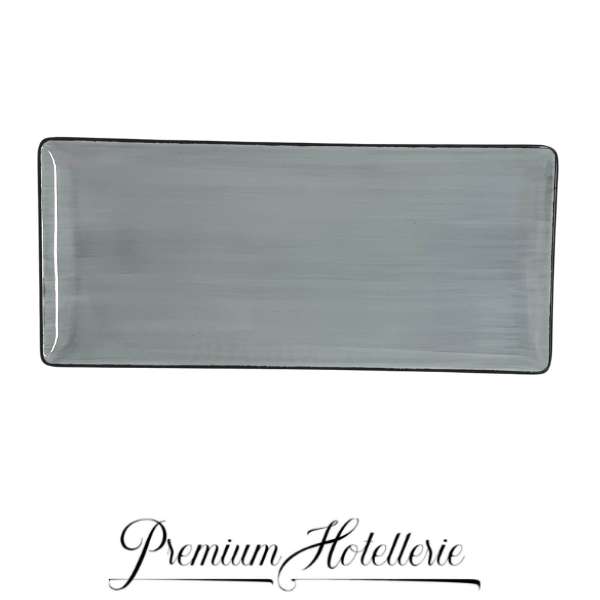 Piatto Rettangolare Pure Grey - Royale Premium Hotellerie (1) Piatto Rettangolarecm. 29X13 Pure Grey - Royale - immagine 1