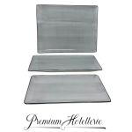Piatto Rettangolarecm. 24X13 Pure Grey - Royale - immagine 3