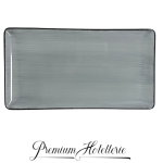 Piatto Rettangolarecm. 24X13 Pure Grey - Royale