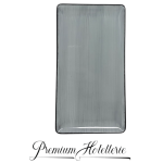 Piatto Rettangolarecm. 24X13 Pure Grey - Royale - immagine 2