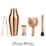 Set Mixology 5 Pezzi Parisian Inox Copper Look