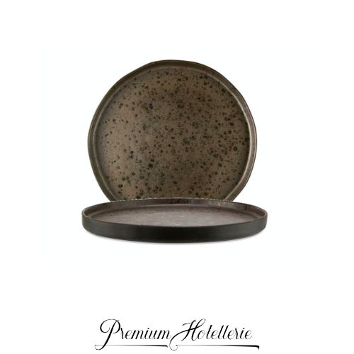 Piatto Pane Cm.15 Altezza Cm.1,5 Marrone - Phobos Piatto Pane Cm.15 Altezza Cm.1,5 Marrone - Phobos - immagine 1