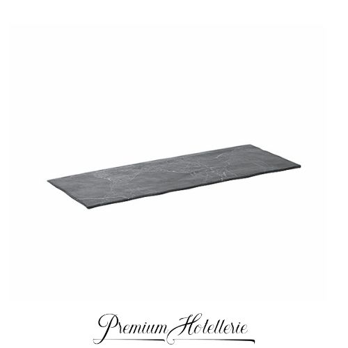 Vassoio Rettangolare Cm.36X16 In Melamina Royal Black Vassoio Rettangolare Cm.36X16 In Melamina Royal Black - immagine 1
