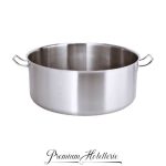 Casseruola Bassa 2 Maniglie Ø Cm 36 Serie 2000 Acciaio Inox Satinato